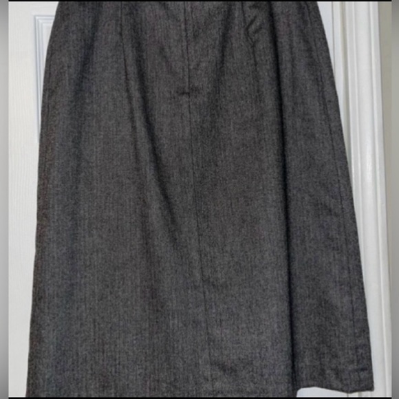 Gray Tweed-like wool blend skirt - Picture 4 of 4